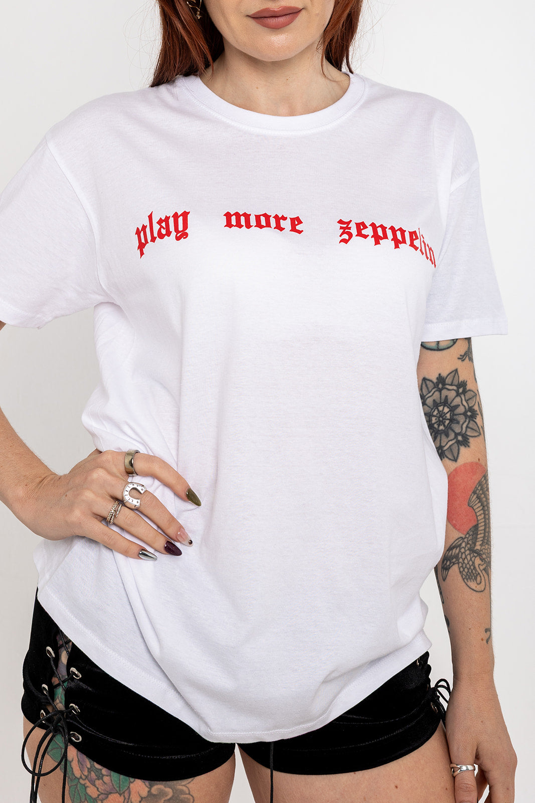 Play More Zeppelin T-Shirt - White
