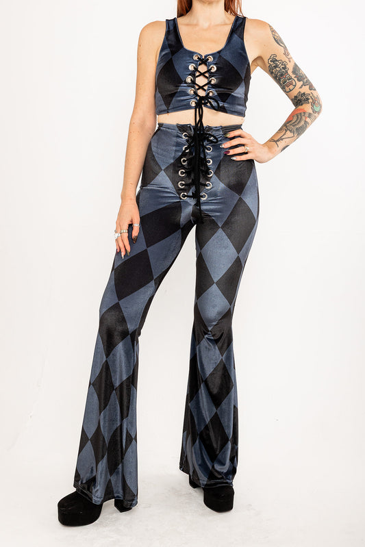 Stevie Flared Trousers - Harlequin