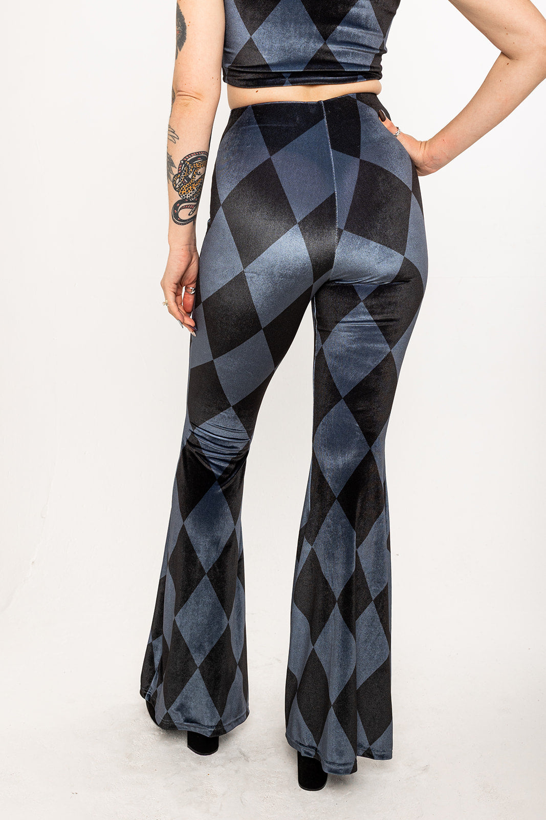 Flared Trousers - Harlequin