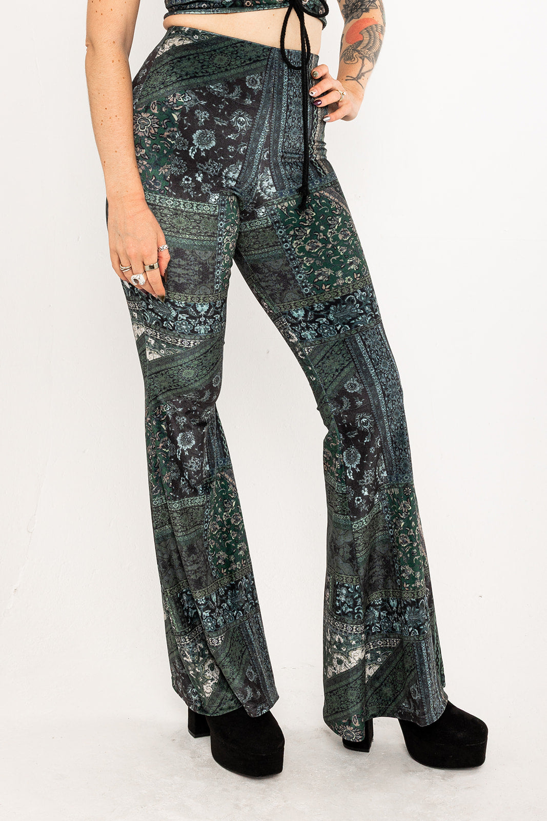 Flared Trousers - Willow