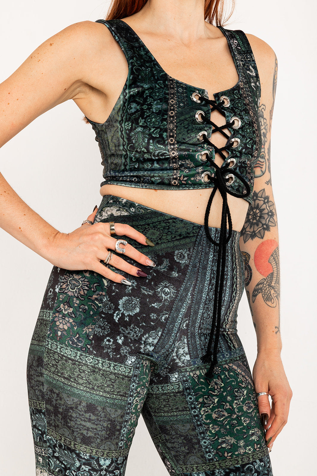Jocelyn Two-way Top - Pattern Velvet