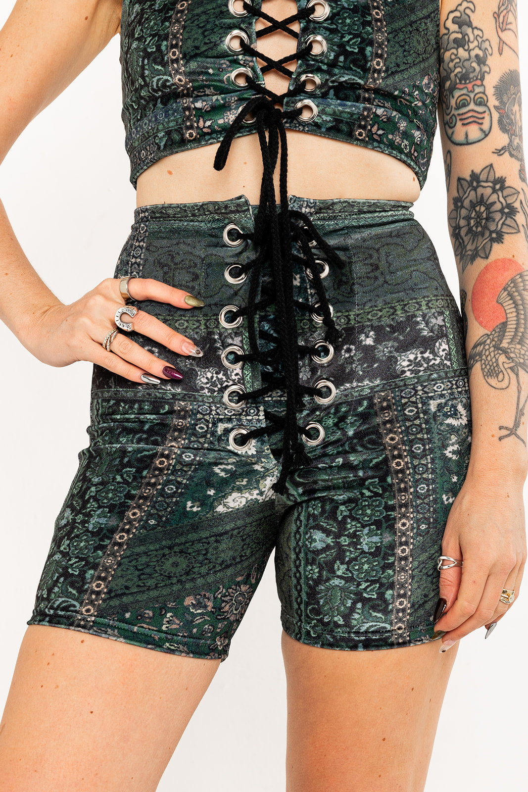 Stevie Shorts in Tartan - Willow