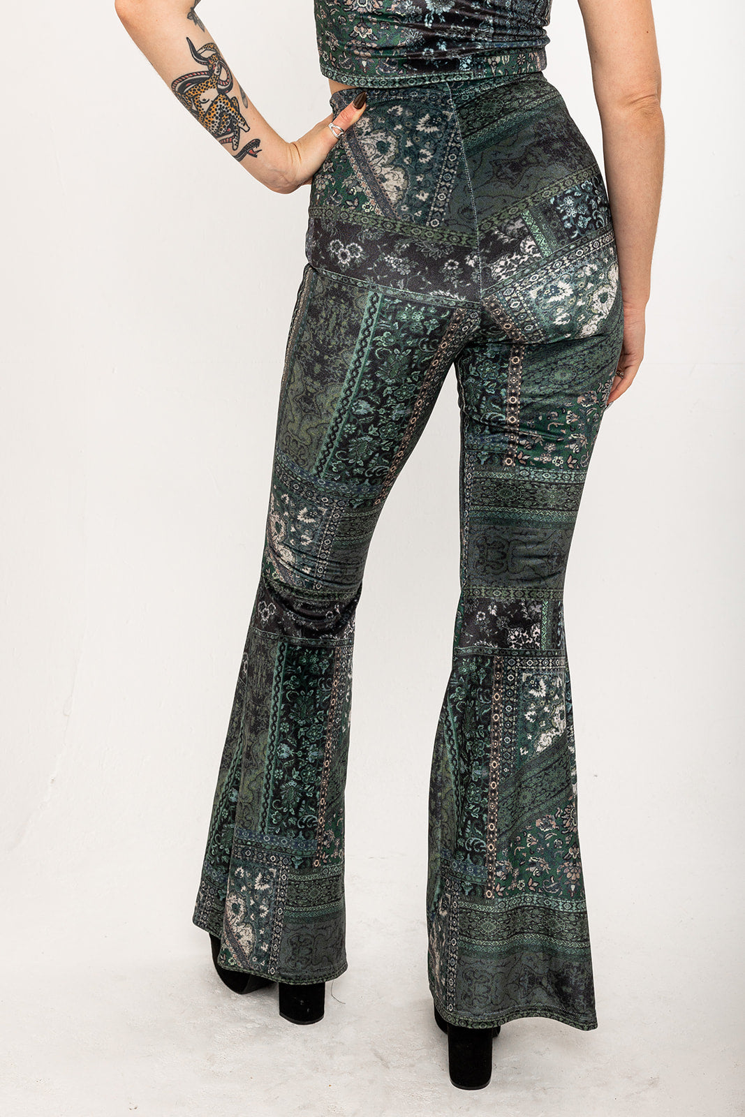 Stevie Flared Trousers - Willow
