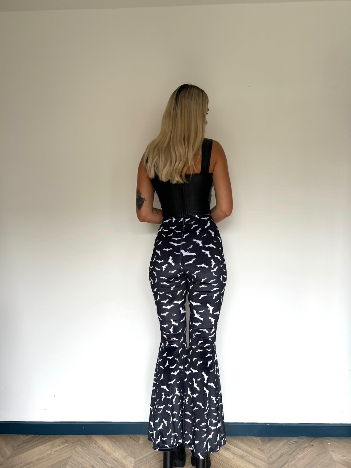 Flared Trousers - Bats