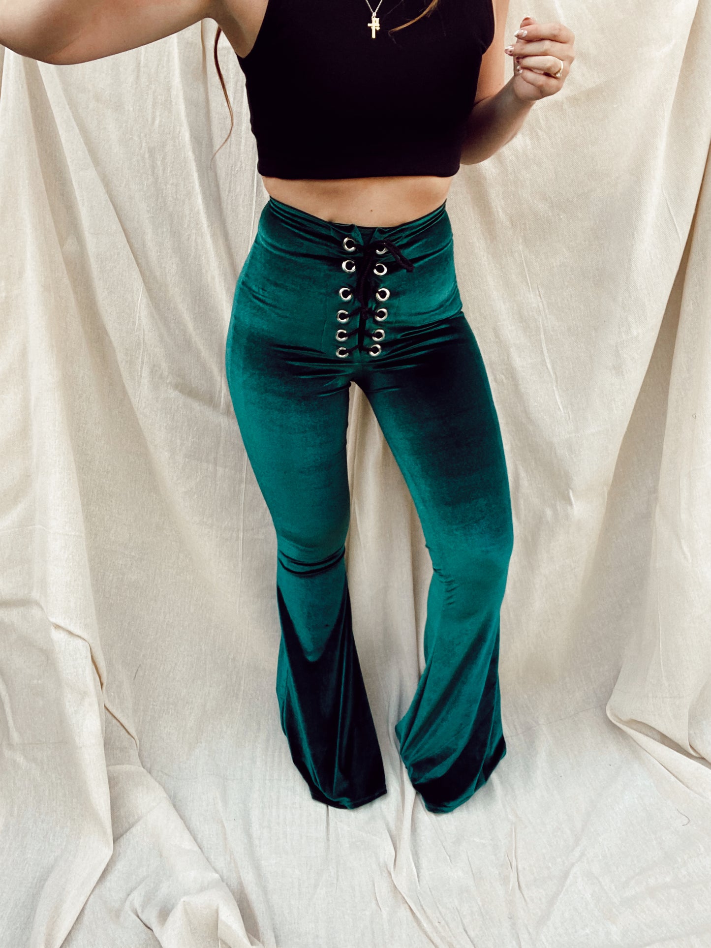 Stevie Flared Trousers - Ivy