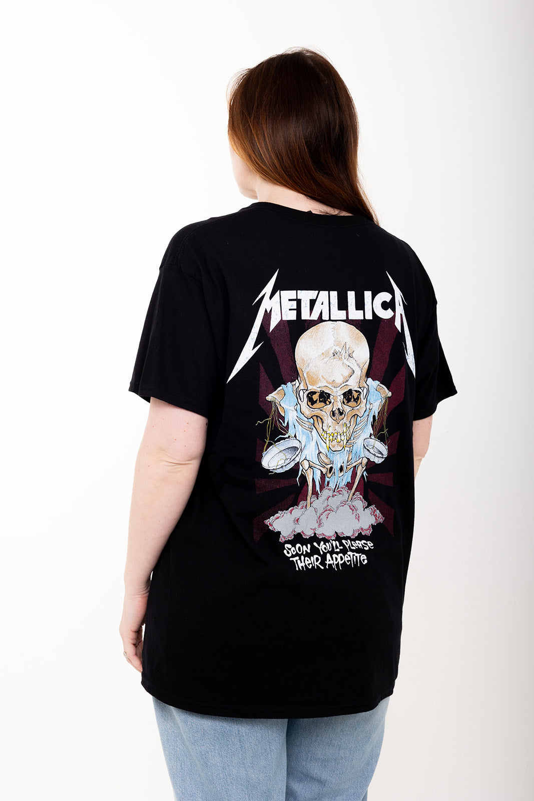 Metallica  - Black -Doris (back print) - Lace Up T-shirt