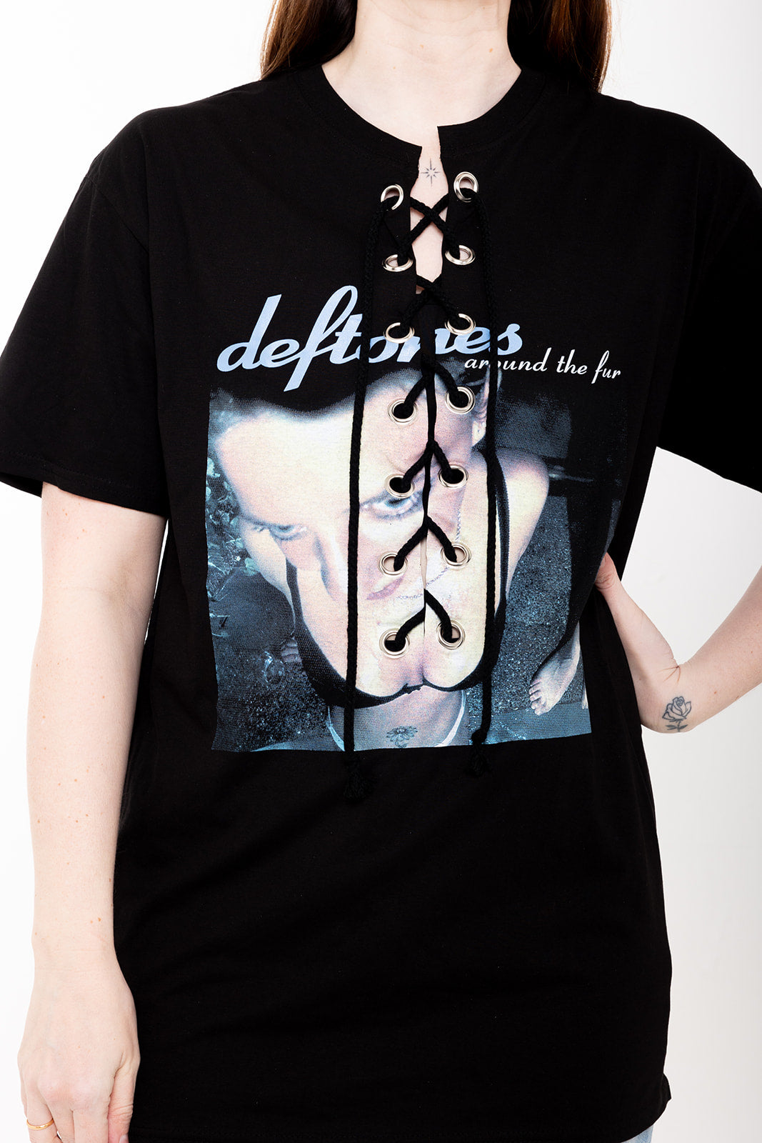Deftones - Black - Around the Fur - Lace Up T-shirt – MXCI