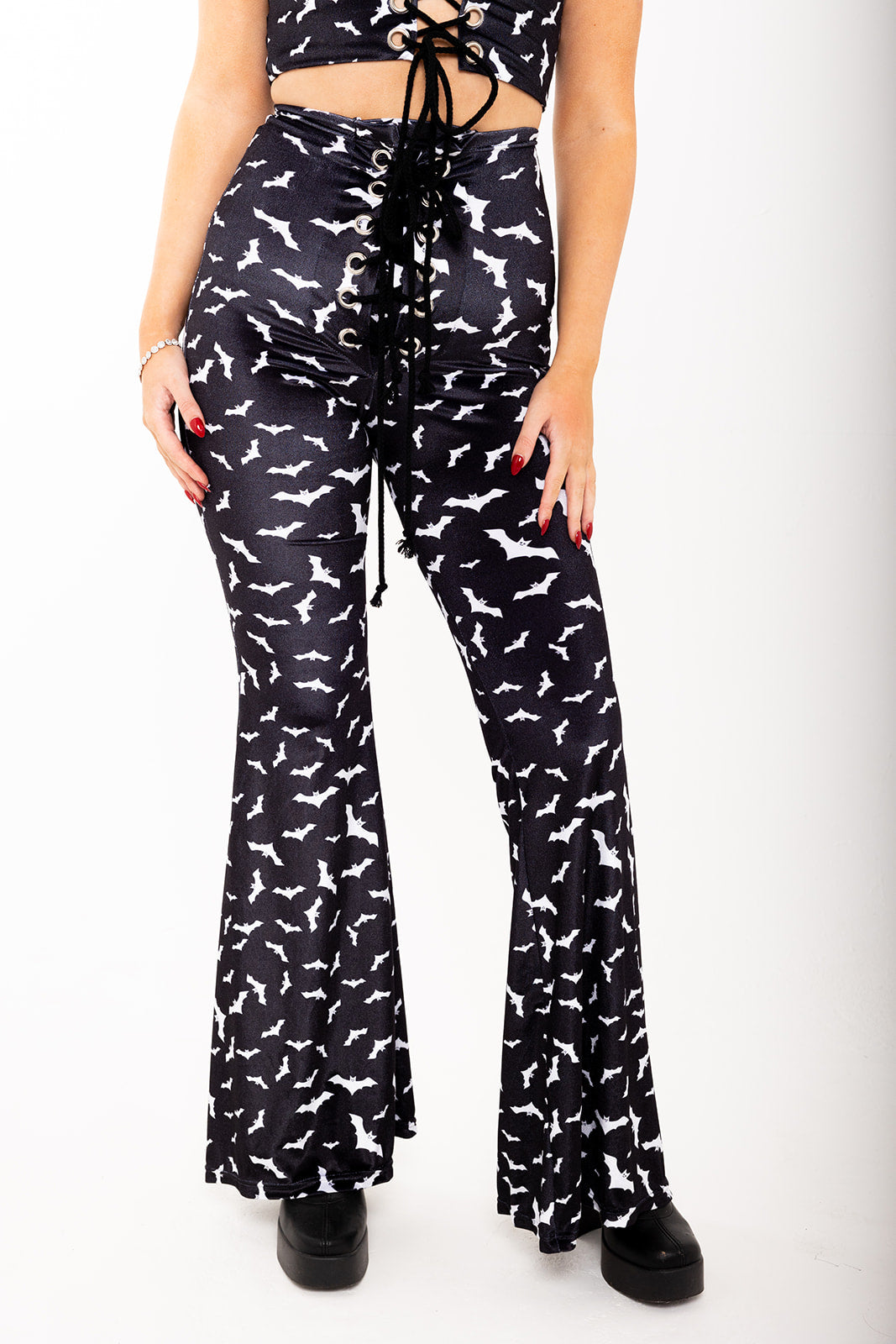 Stevie Flared Trousers - Bats