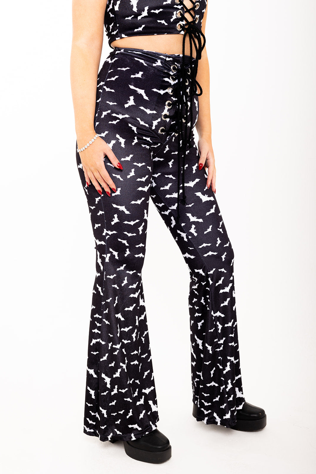 Stevie Flared Trousers - Bats
