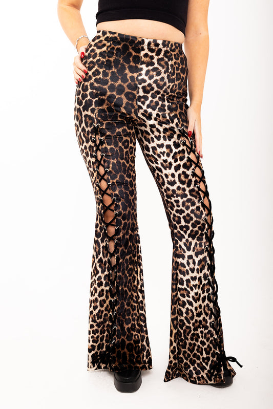 Kiss Trousers - Golden Leopard