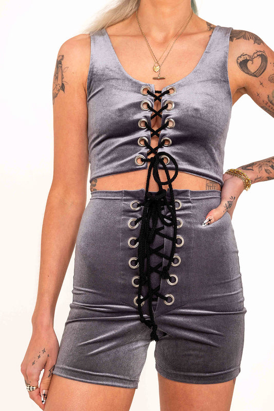Stevie Shorts in Steel