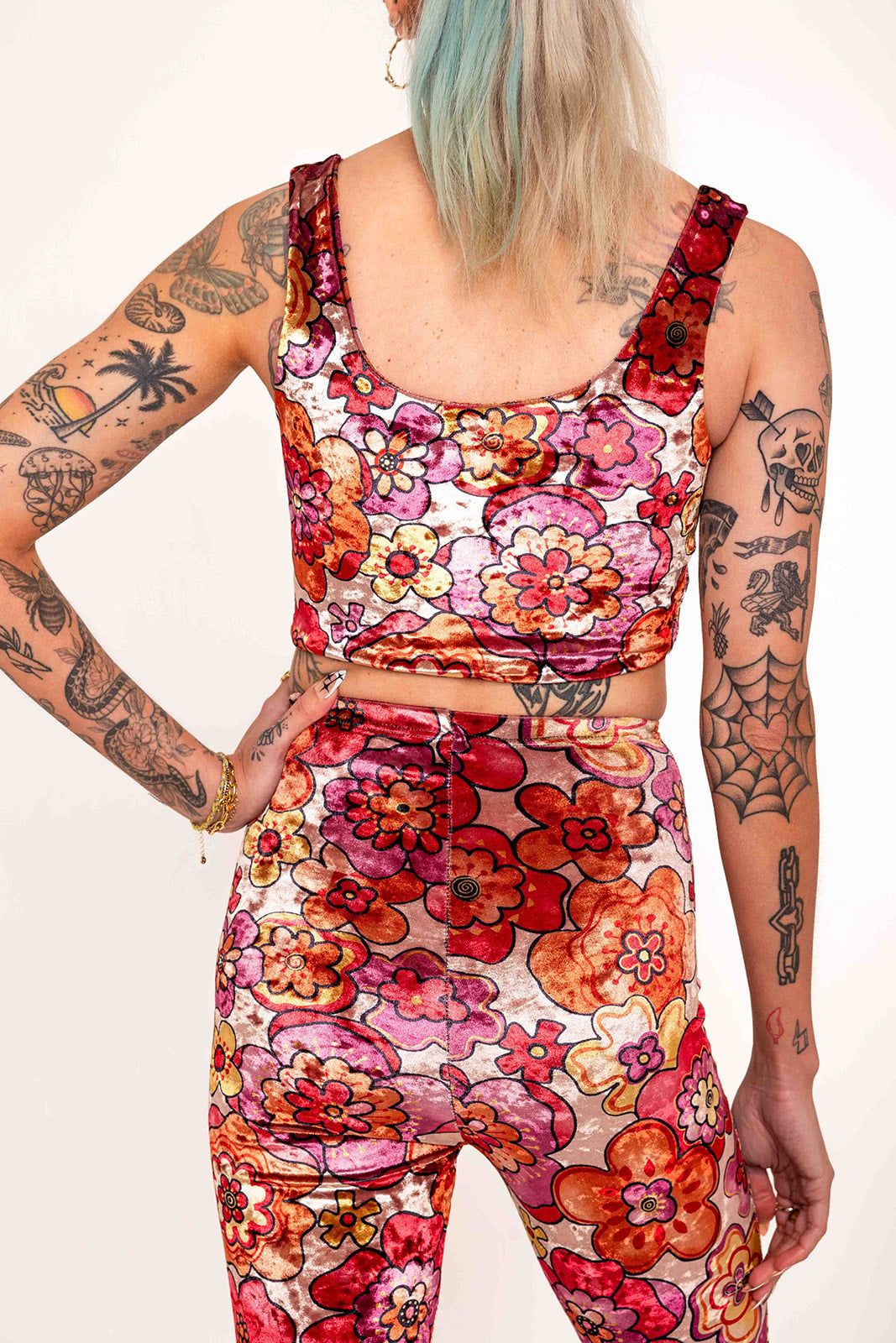 Jocelyn Two-way Top - Crushed Velvet - Dusky Pink Exclusive