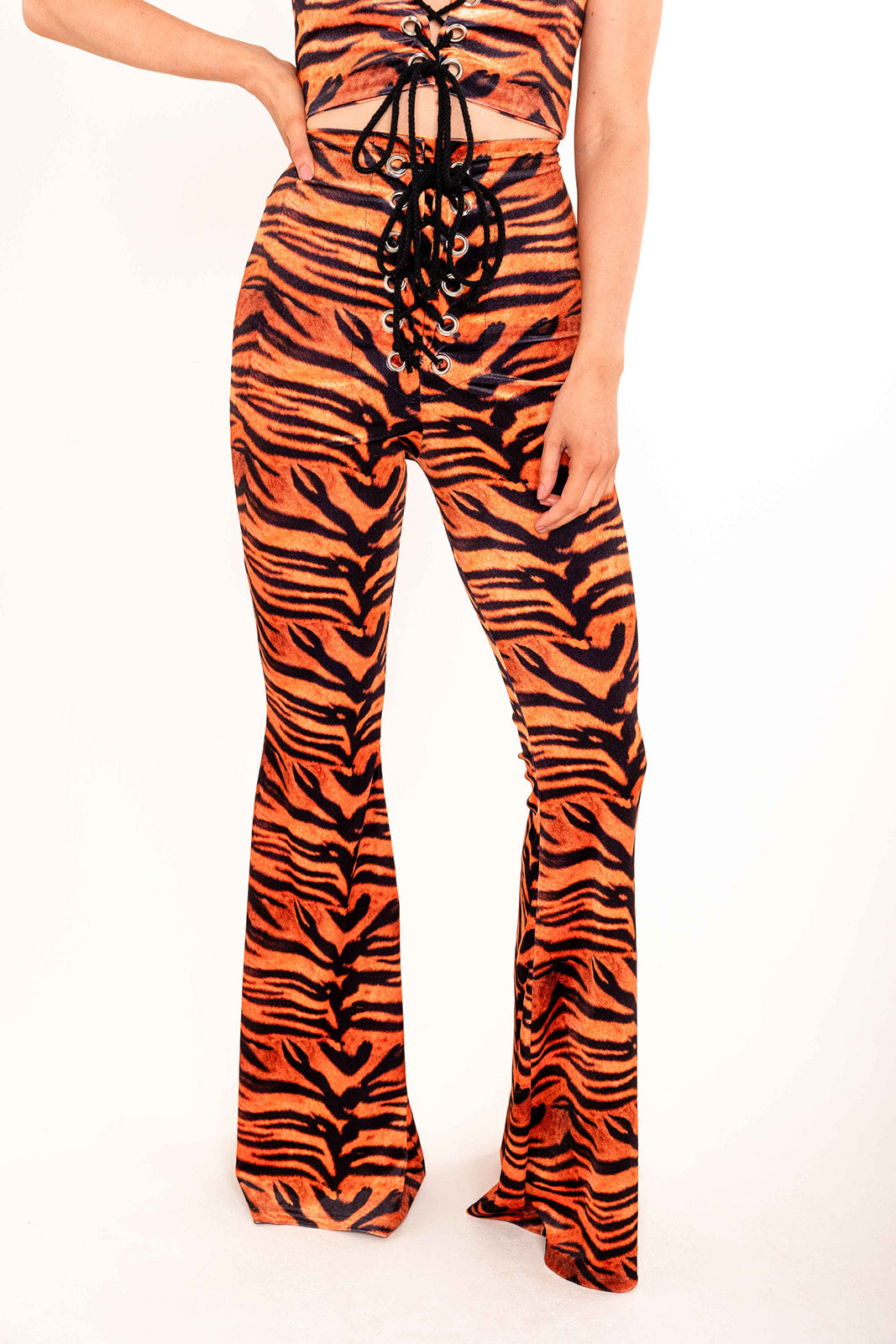 Stevie Flared Trousers - Tiger