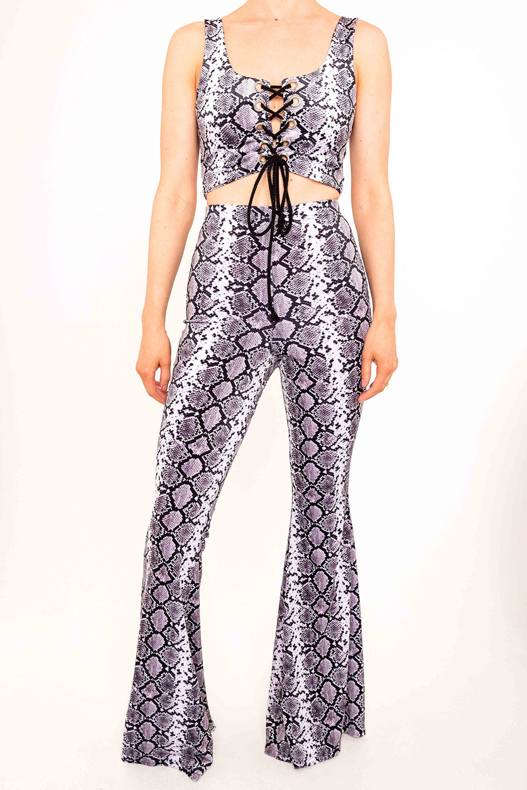 Flared Trousers - Serpent