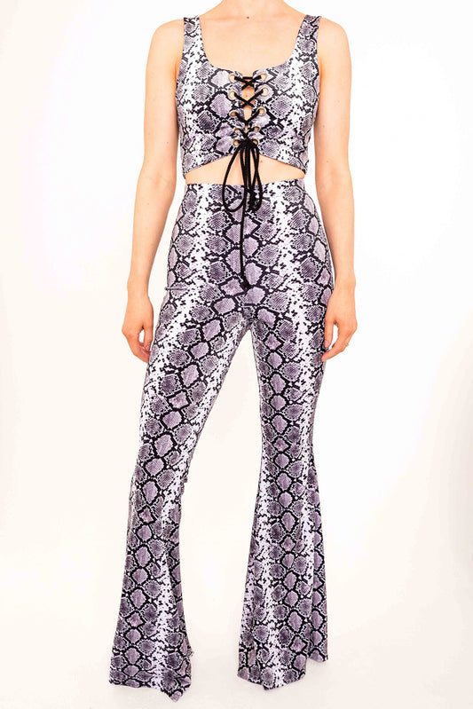 Flared Trousers - Serpent