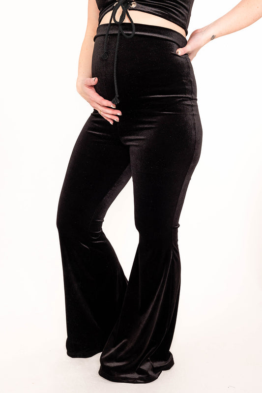 Maternity - Flared Trousers - Black
