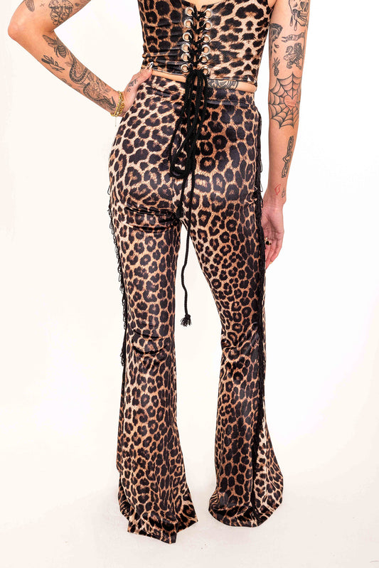 Shimmy Trousers - Golden Leopard
