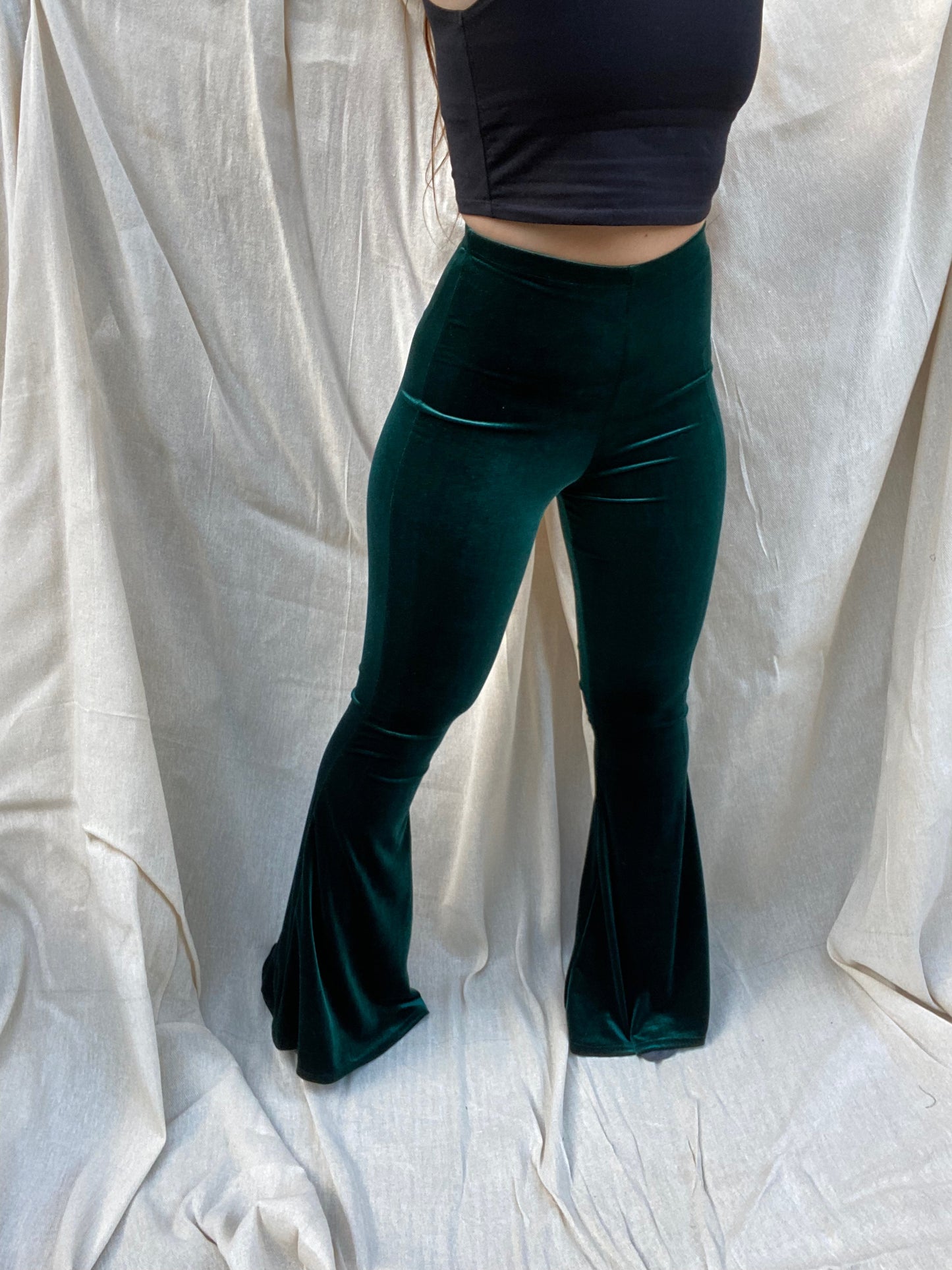 Flared Trousers - Ivy