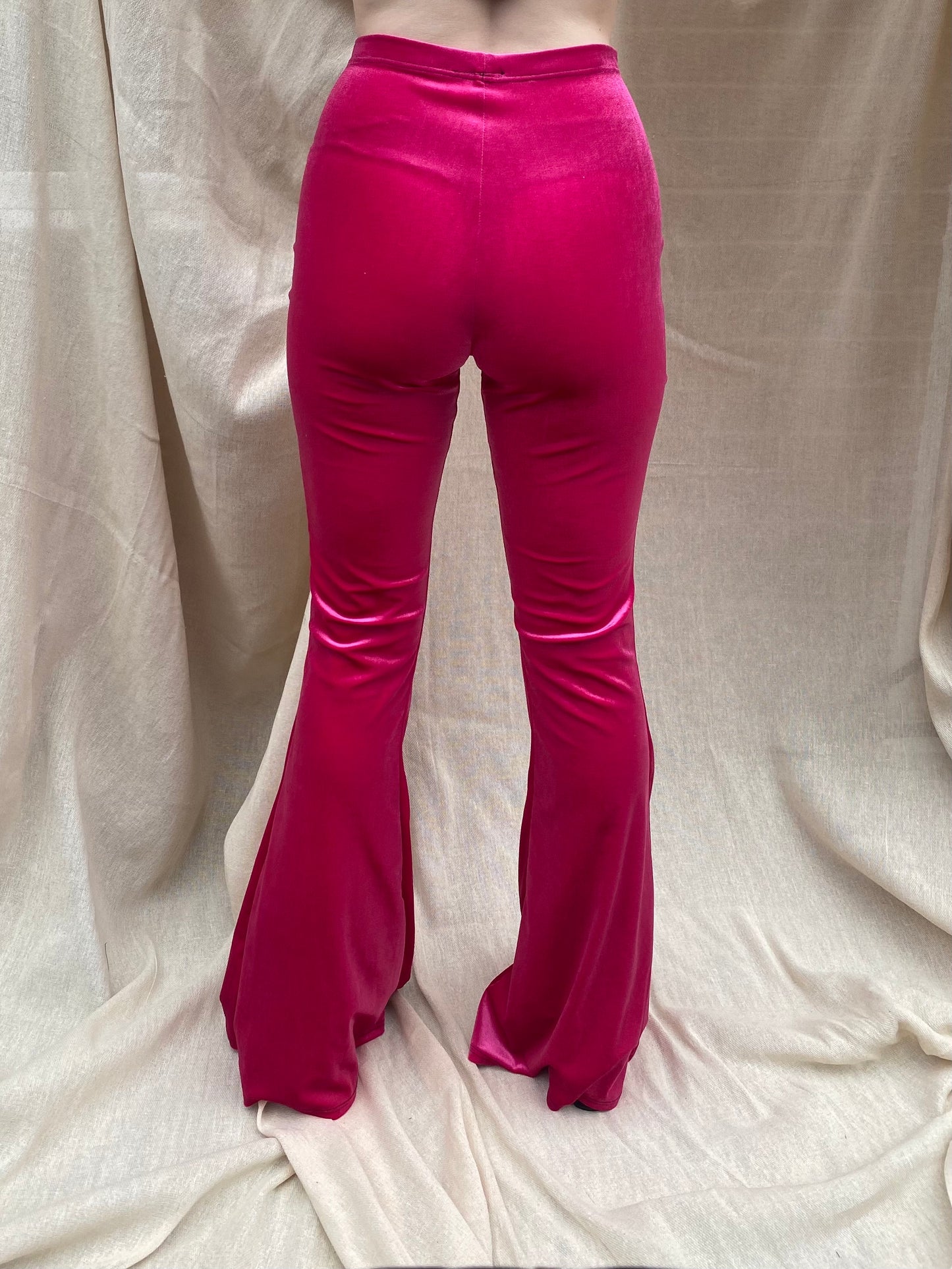 Stevie Flared Trousers - Hot Pink