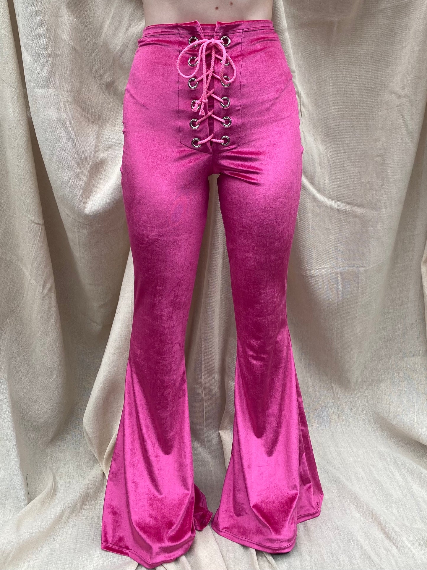 Stevie Flared Trousers - Hot Pink