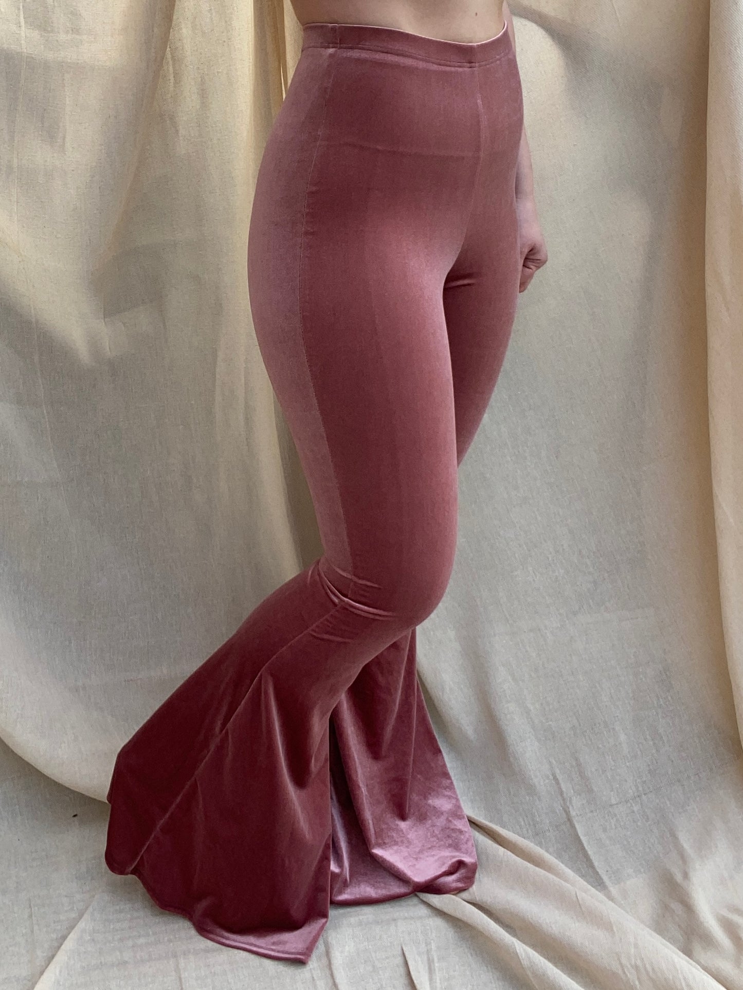 Flared Trousers - Blush