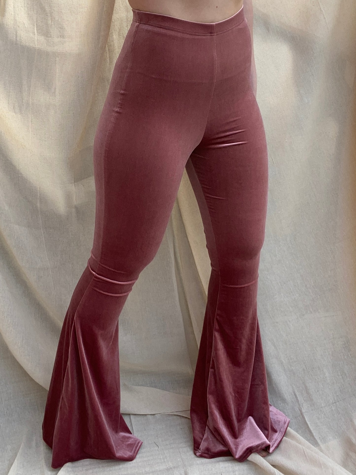 Flared Trousers - Blush