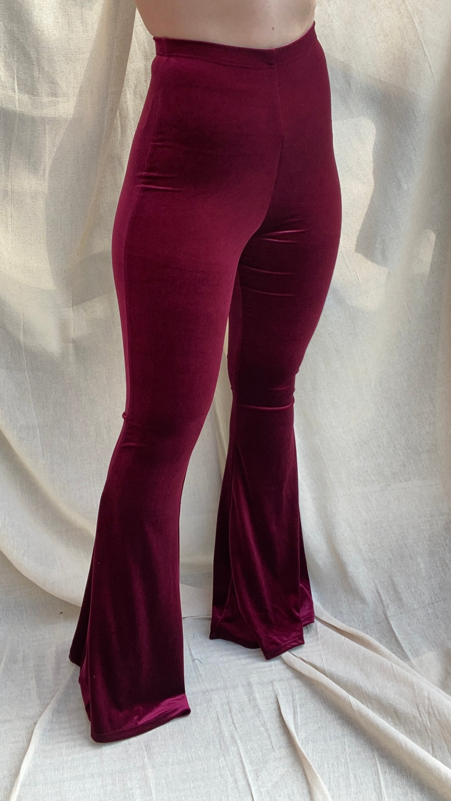 Flared Trousers - Wine