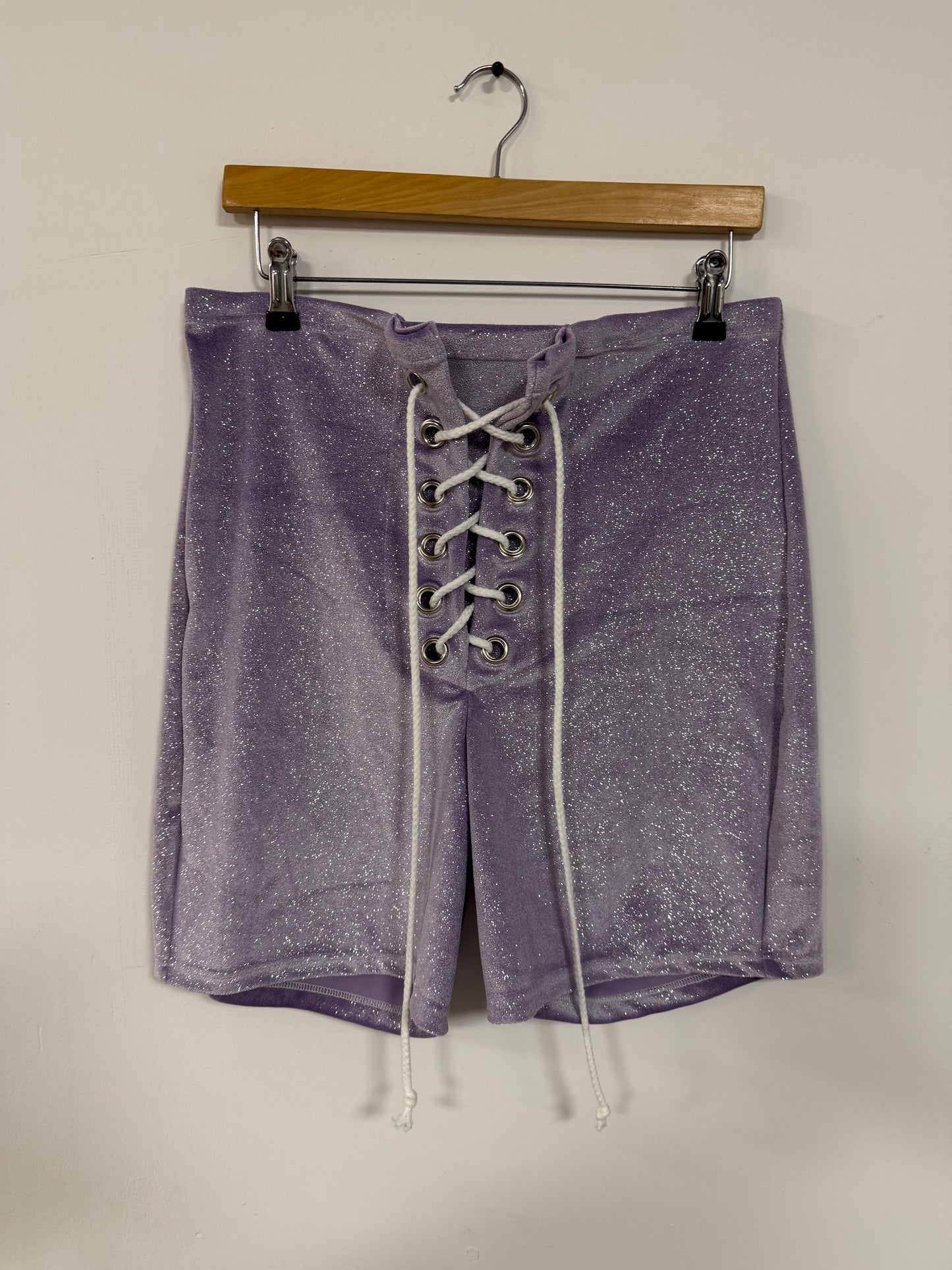 SAMPLE - Stevie Shorts in Glitter Lilac
