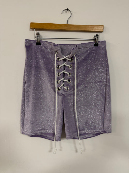 SAMPLE - Stevie Shorts in Glitter Lilac