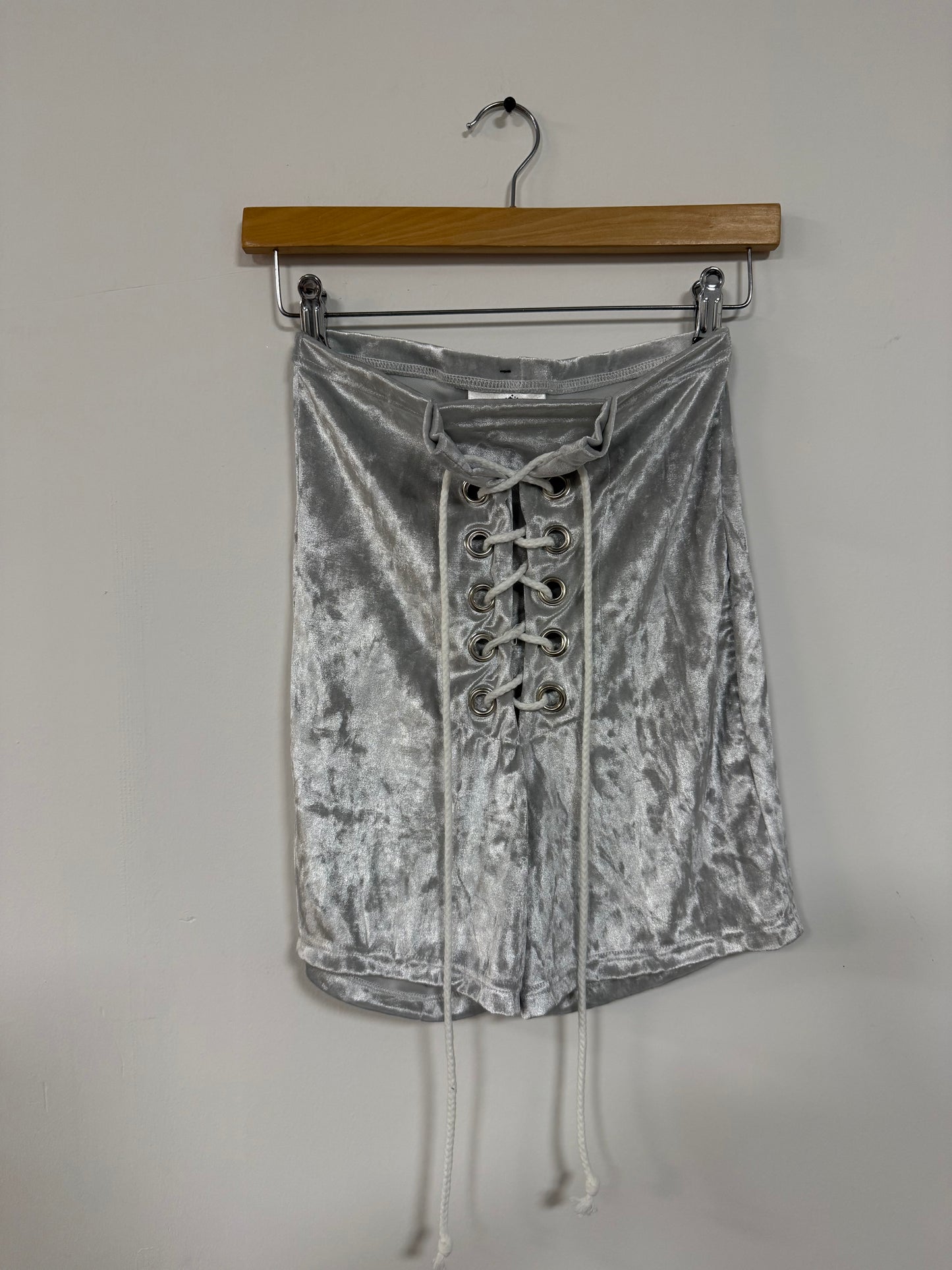 SAMPLE - Stevie Shorts in Silver Crushed