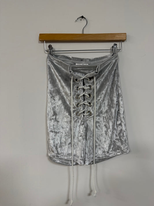 SAMPLE - Stevie Shorts in Silver Crushed