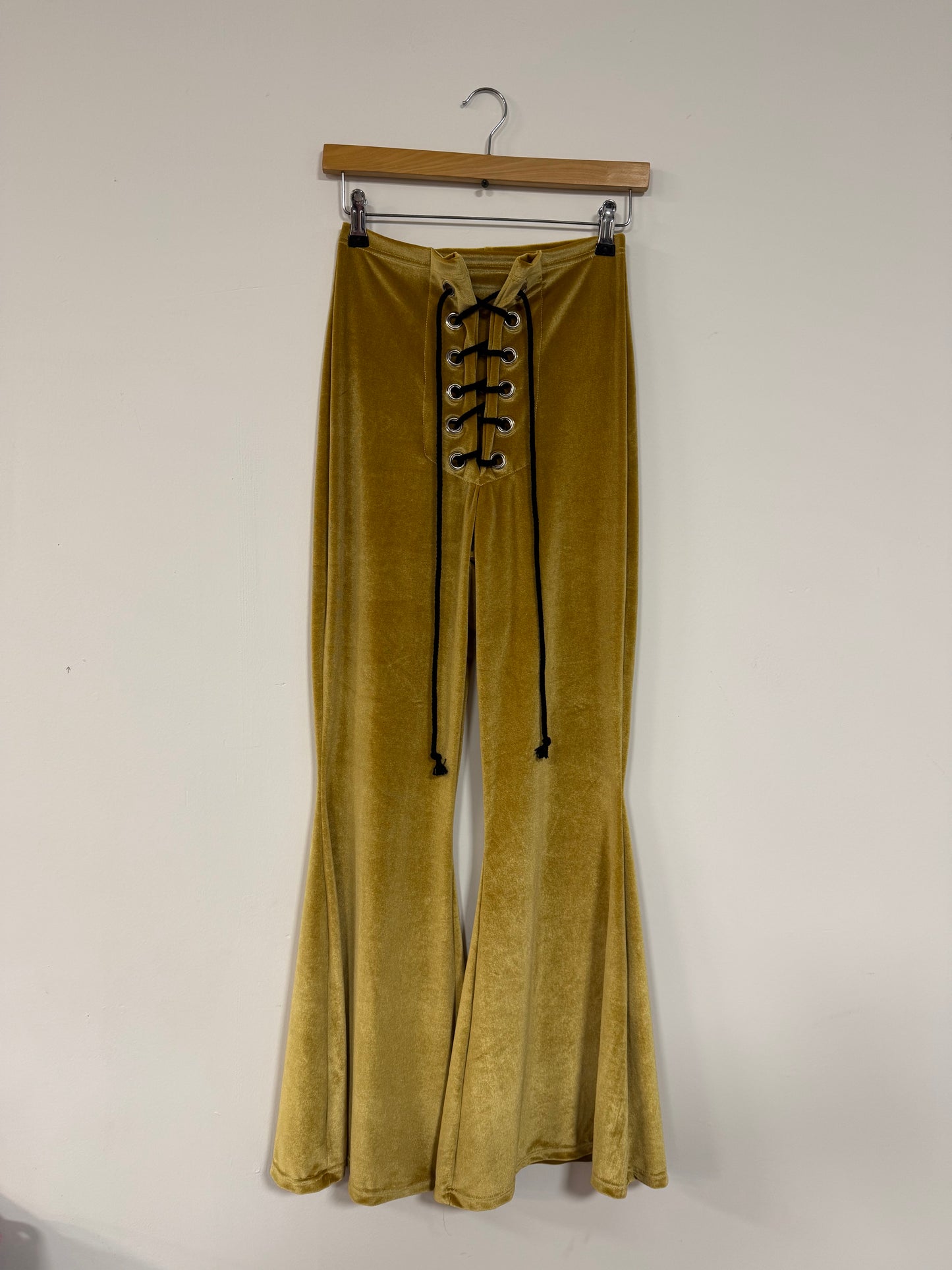 SAMPLE - Stevie Flared Trousers - Gold