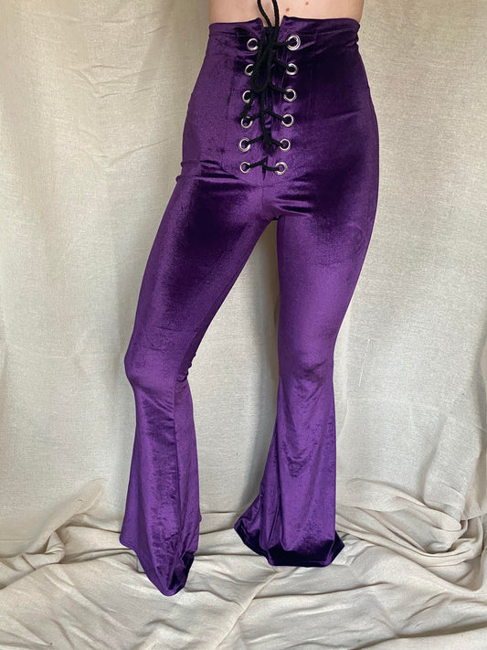 Stevie Flared Trousers - Purple