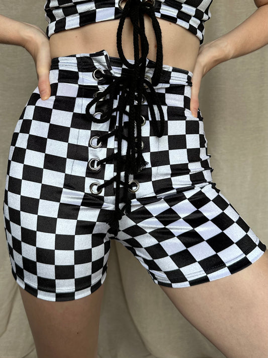 Stevie Shorts in Checkerboard