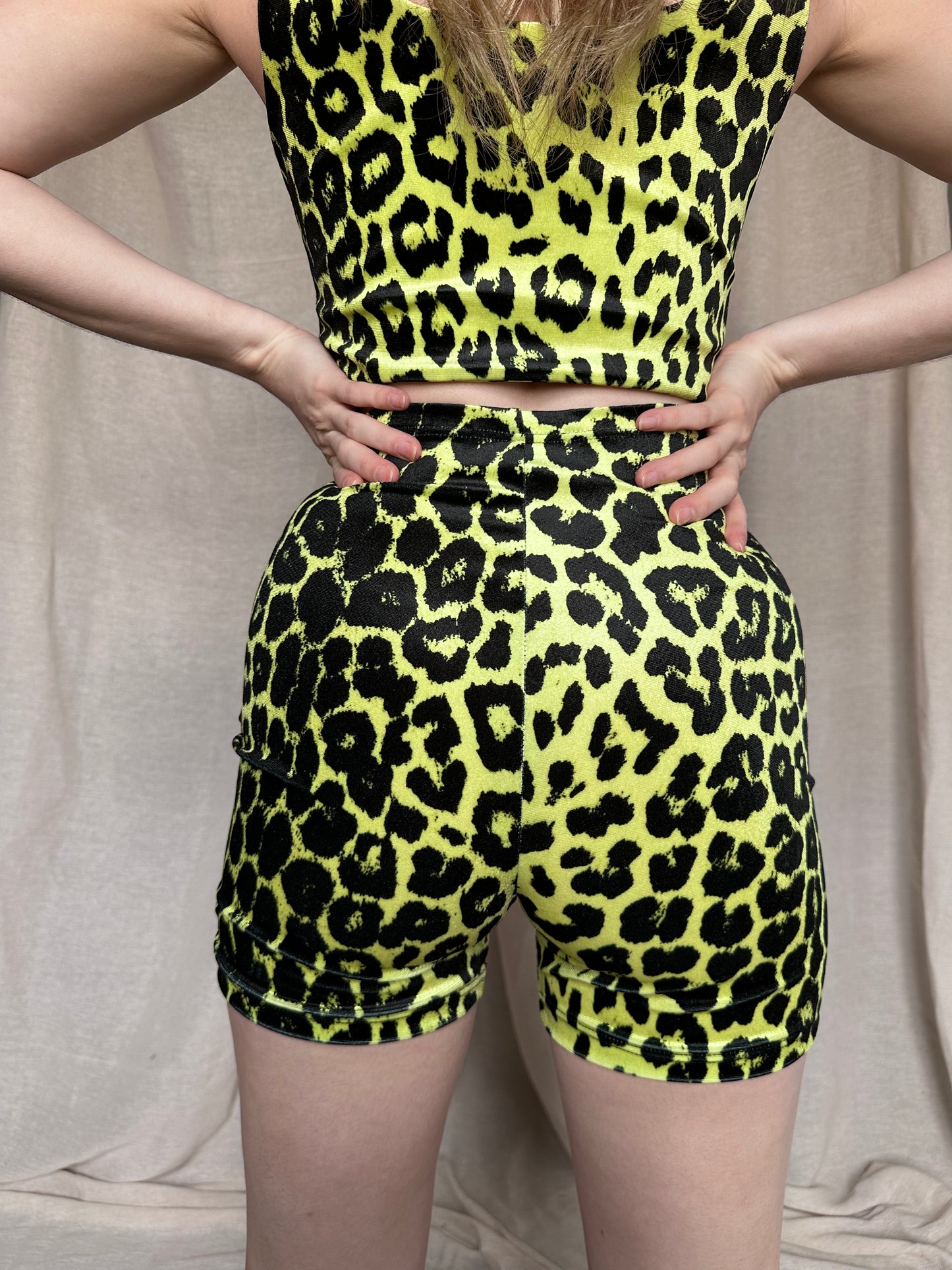 Stevie Shorts in Lemon Leopard