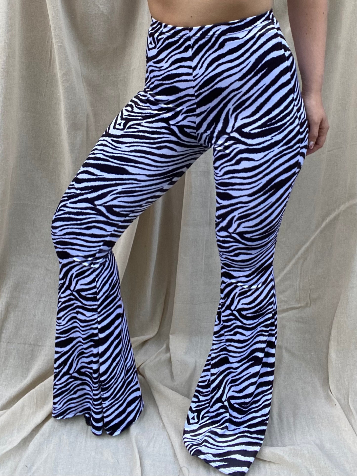 Flared Trousers - Zebra