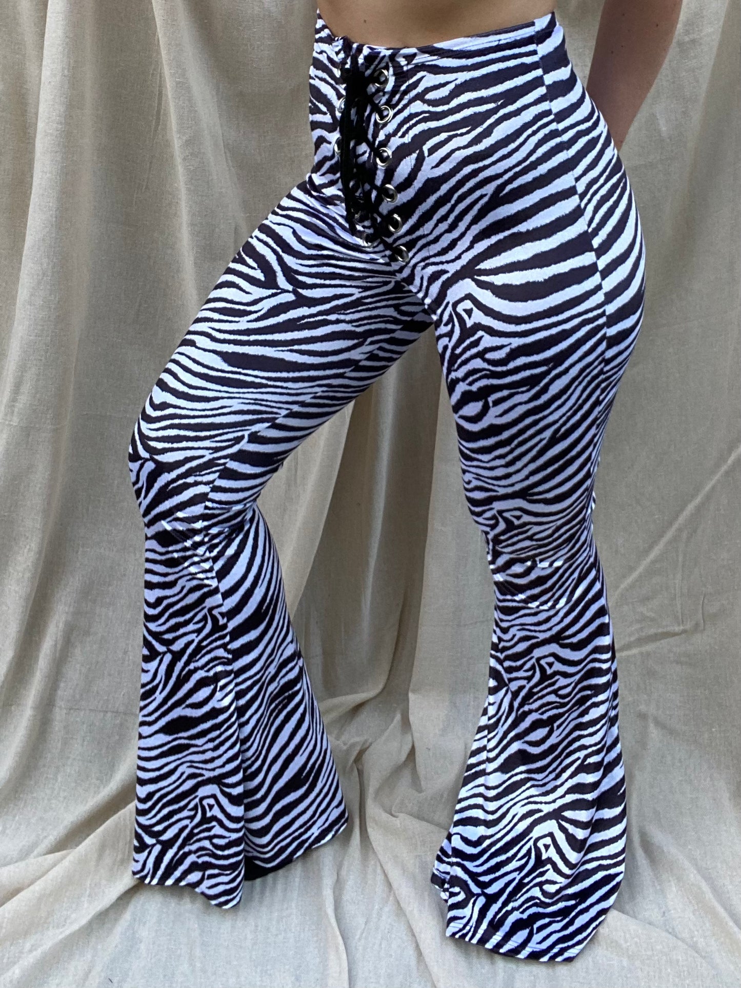 Stevie Flared Trousers - Zebra