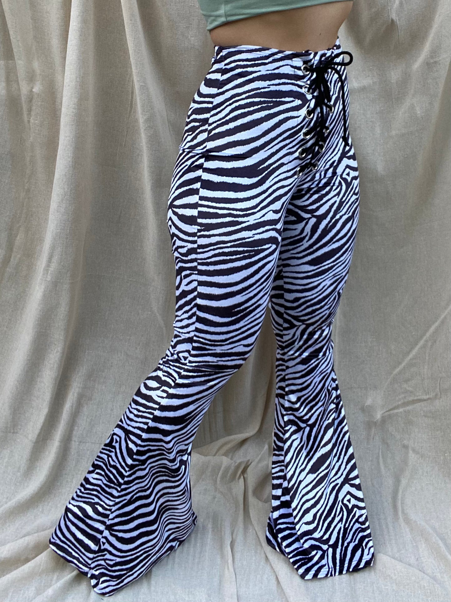 Stevie Flared Trousers - Zebra