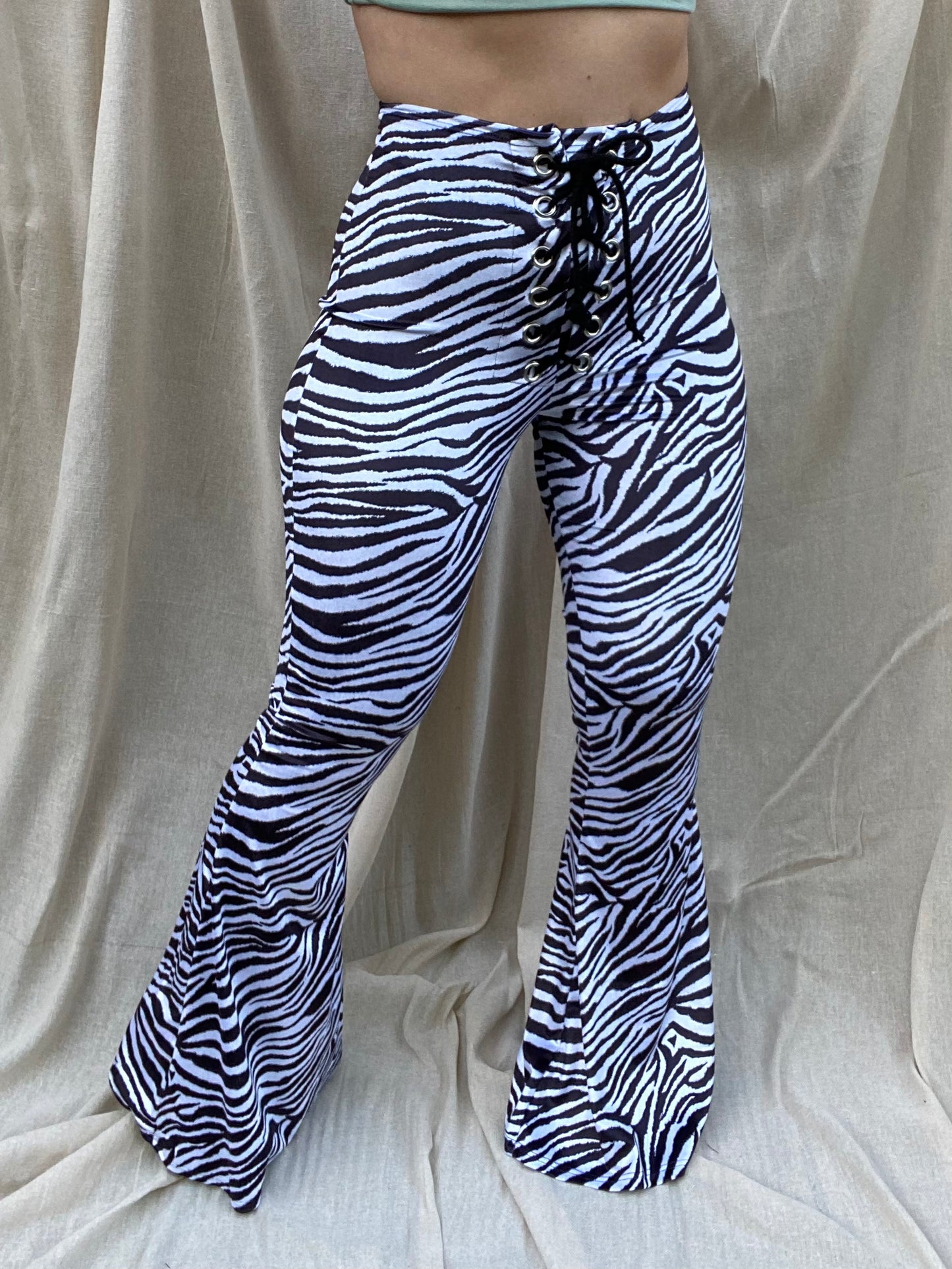 Stevie Flared Trousers - Zebra