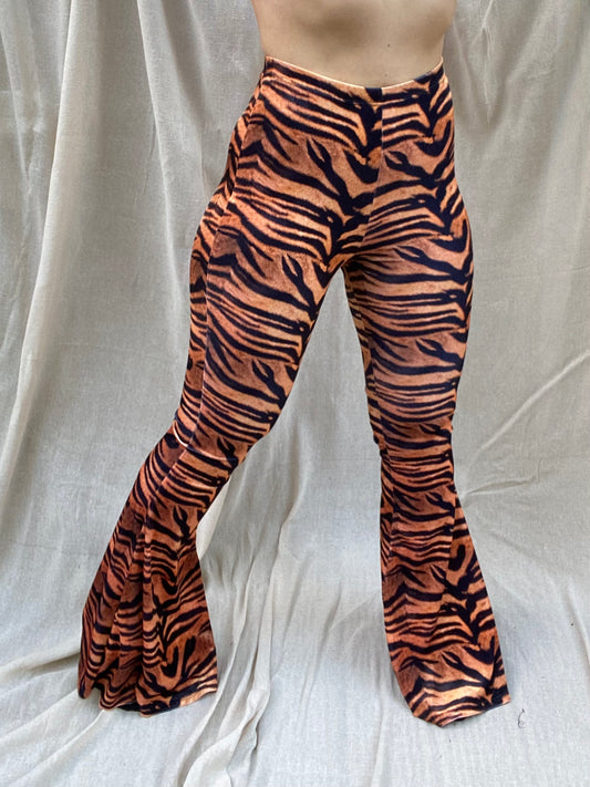 Flared Trousers - Tiger