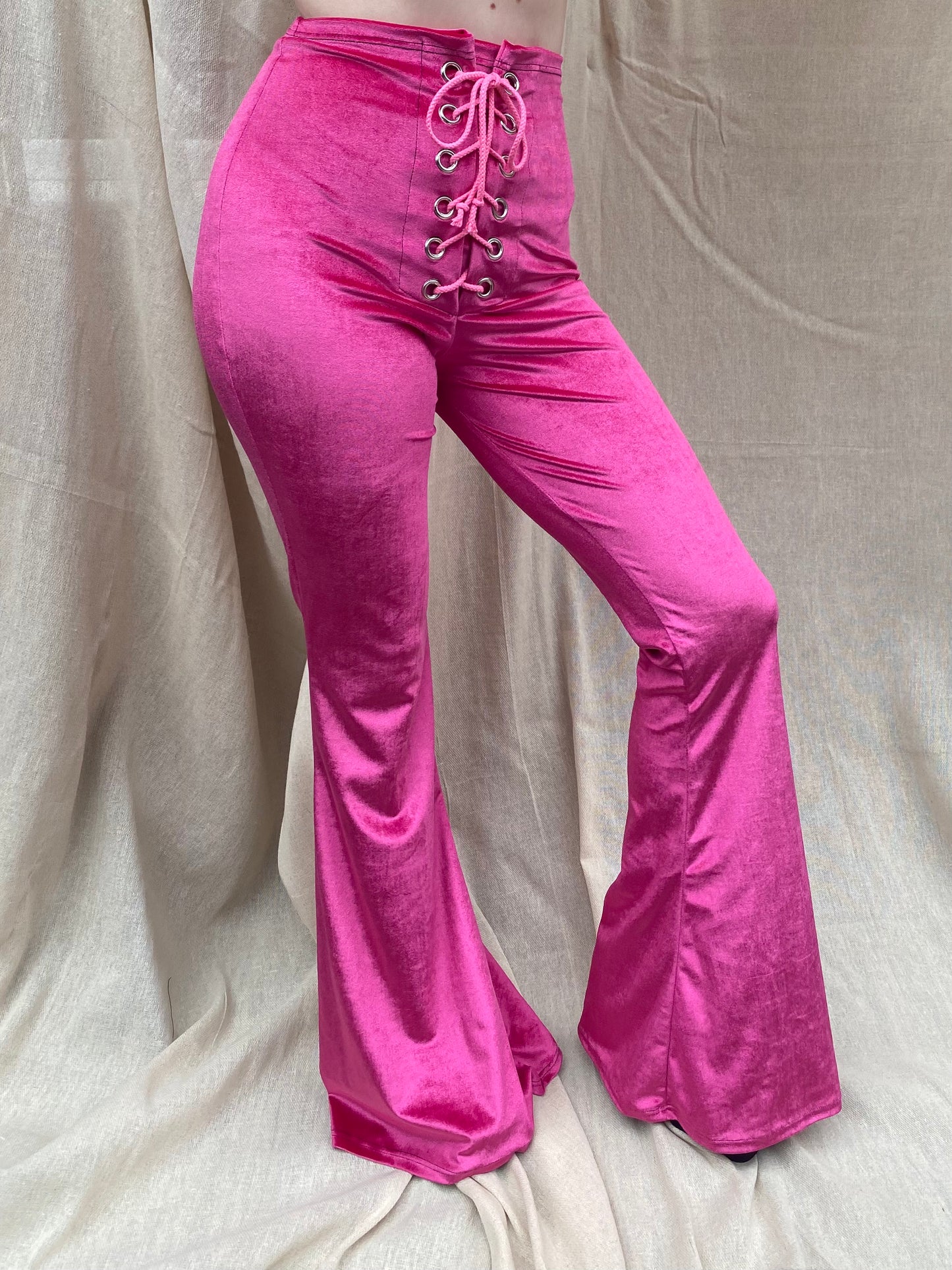 Stevie Flared Trousers - Hot Pink