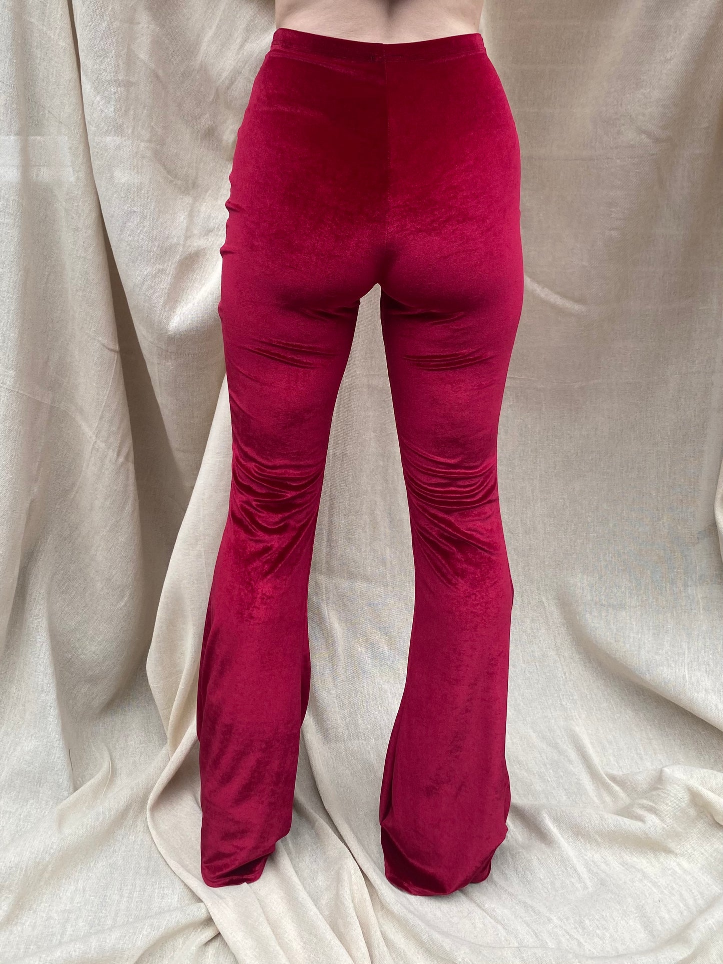 Stevie Flared Trousers - Red