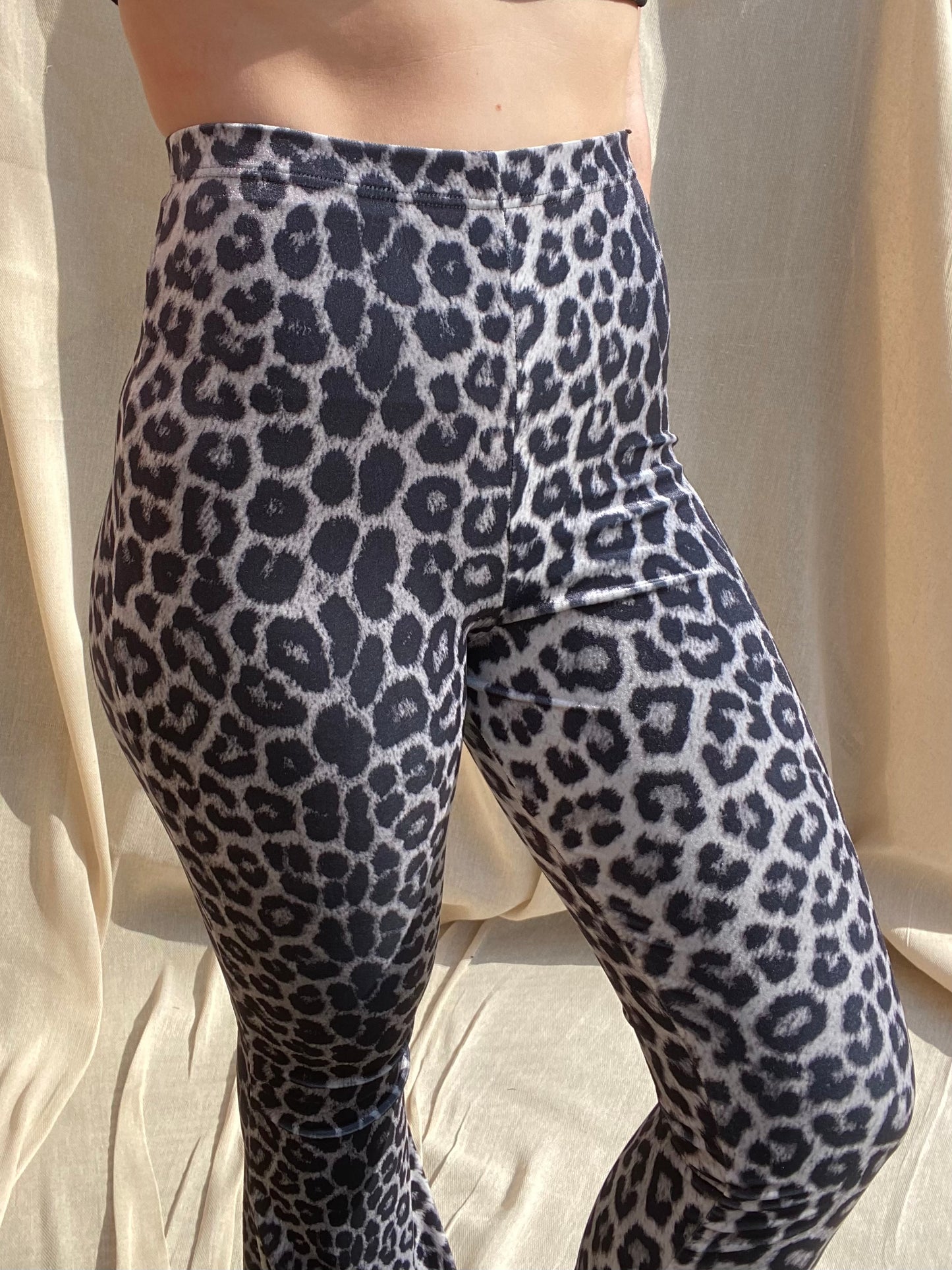 Flared Trousers - Snow Leopard