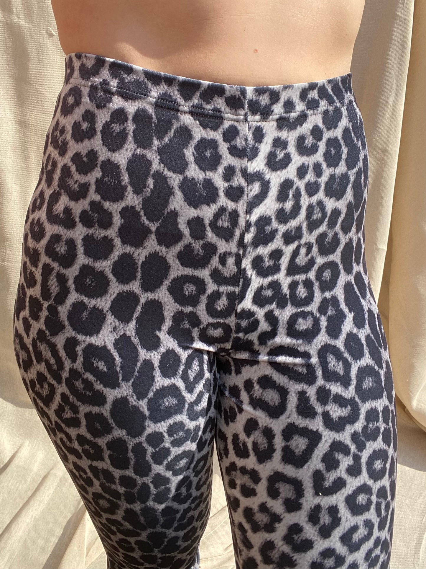 Flared Trousers - Snow Leopard
