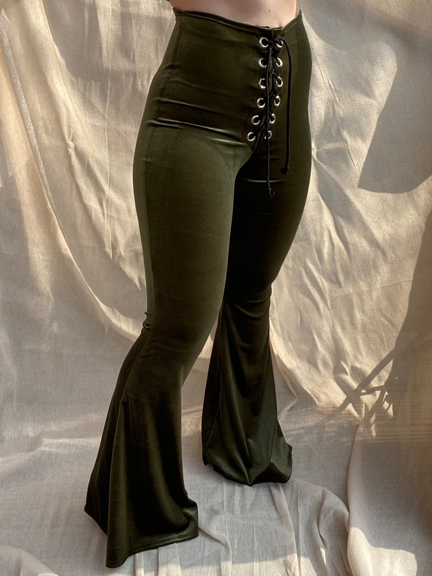 Stevie Flared Trousers - Olive