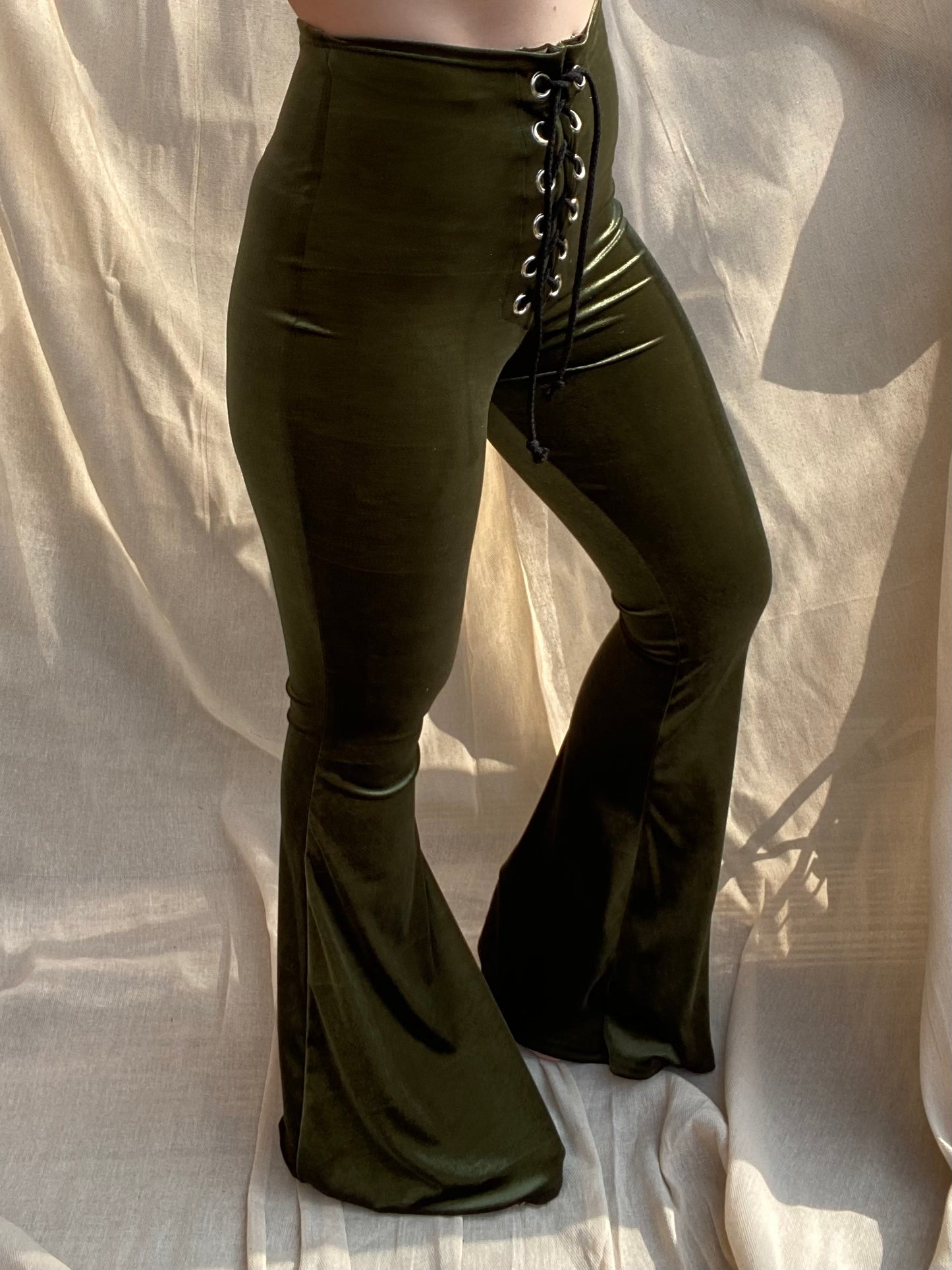 Stevie Flared Trousers - Olive
