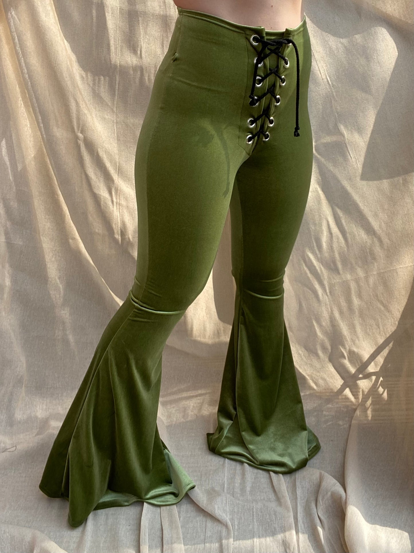Stevie Flared Trousers - Avocado