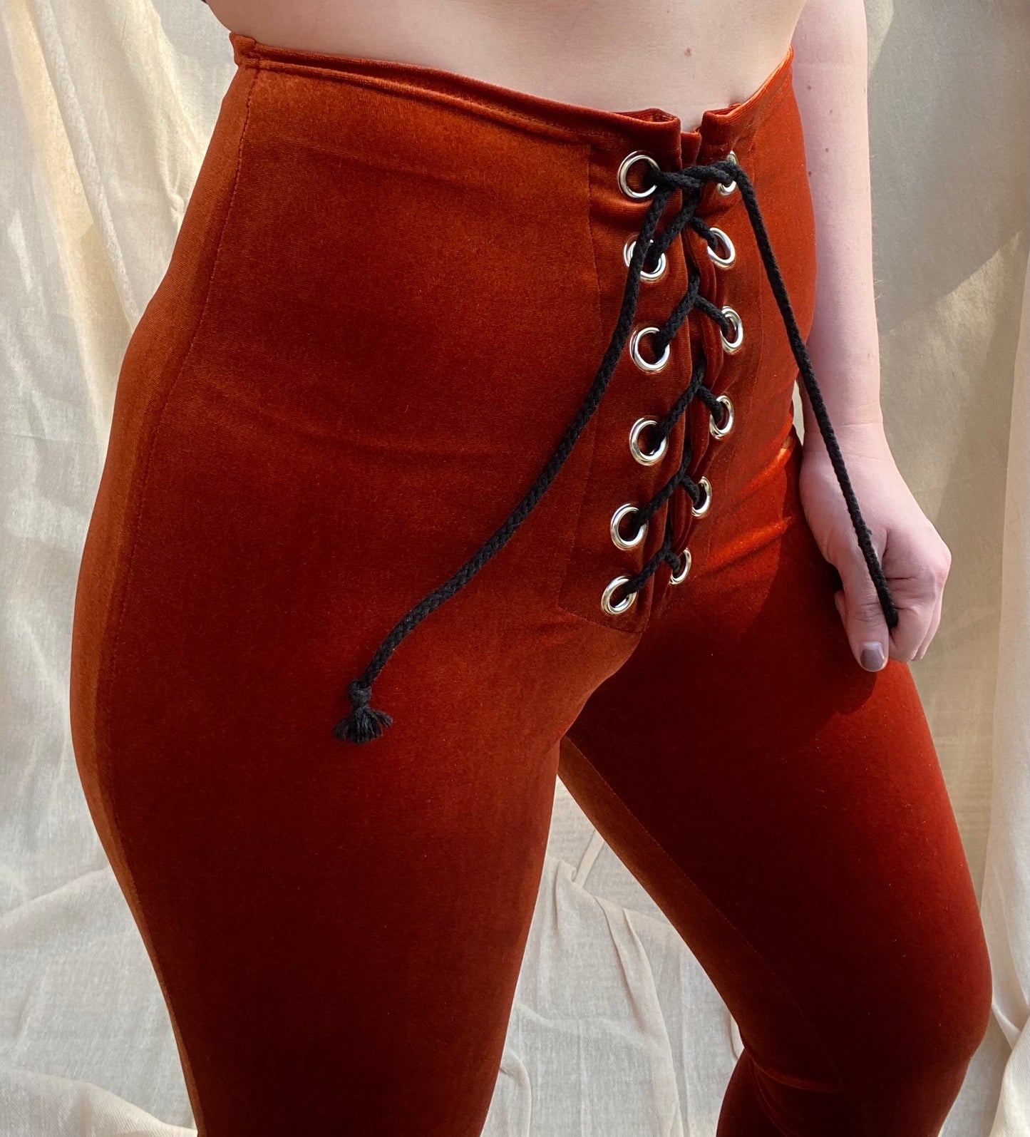 Stevie Flared Trousers - Rust