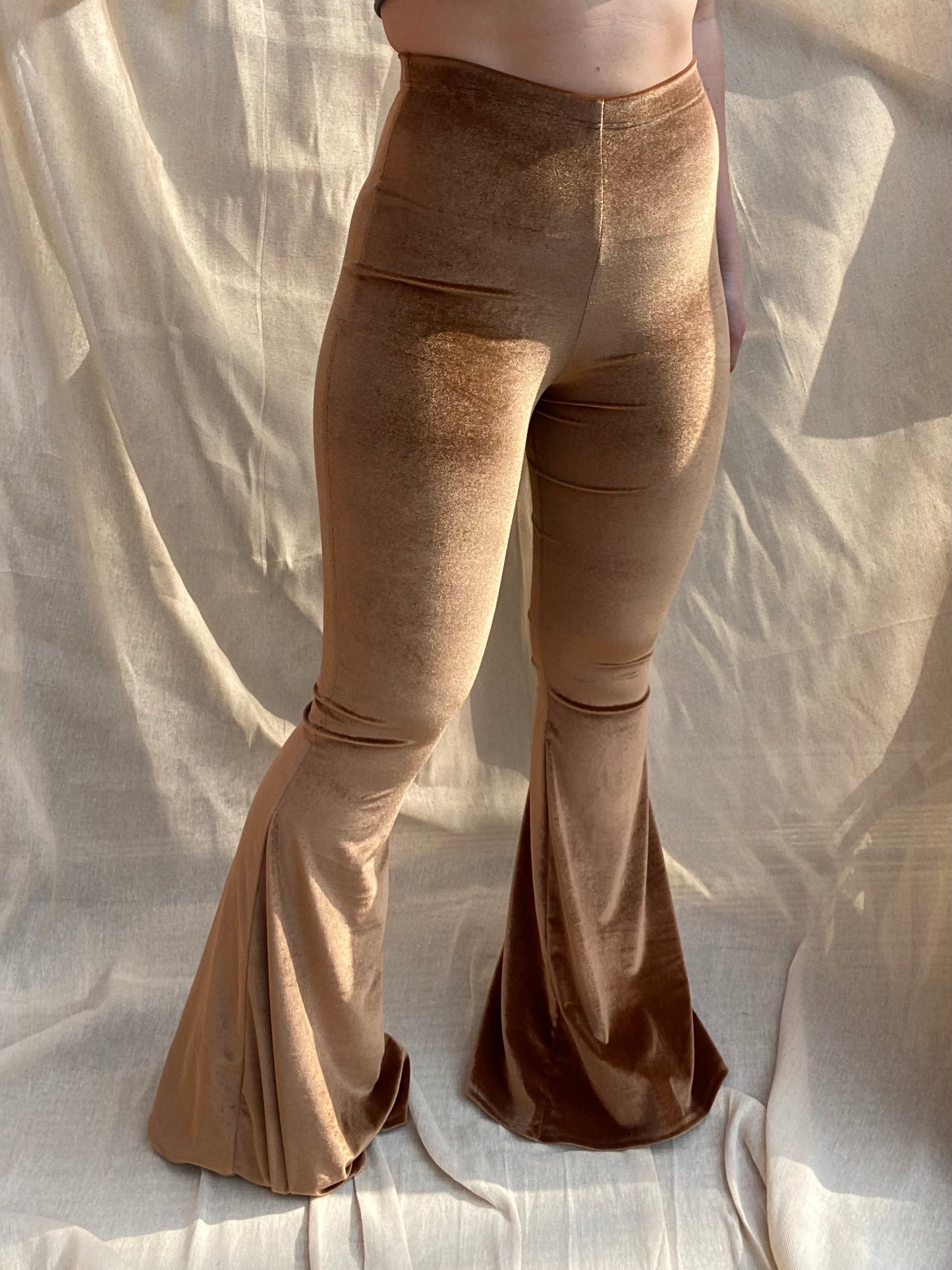 Flared Trousers - Bronze