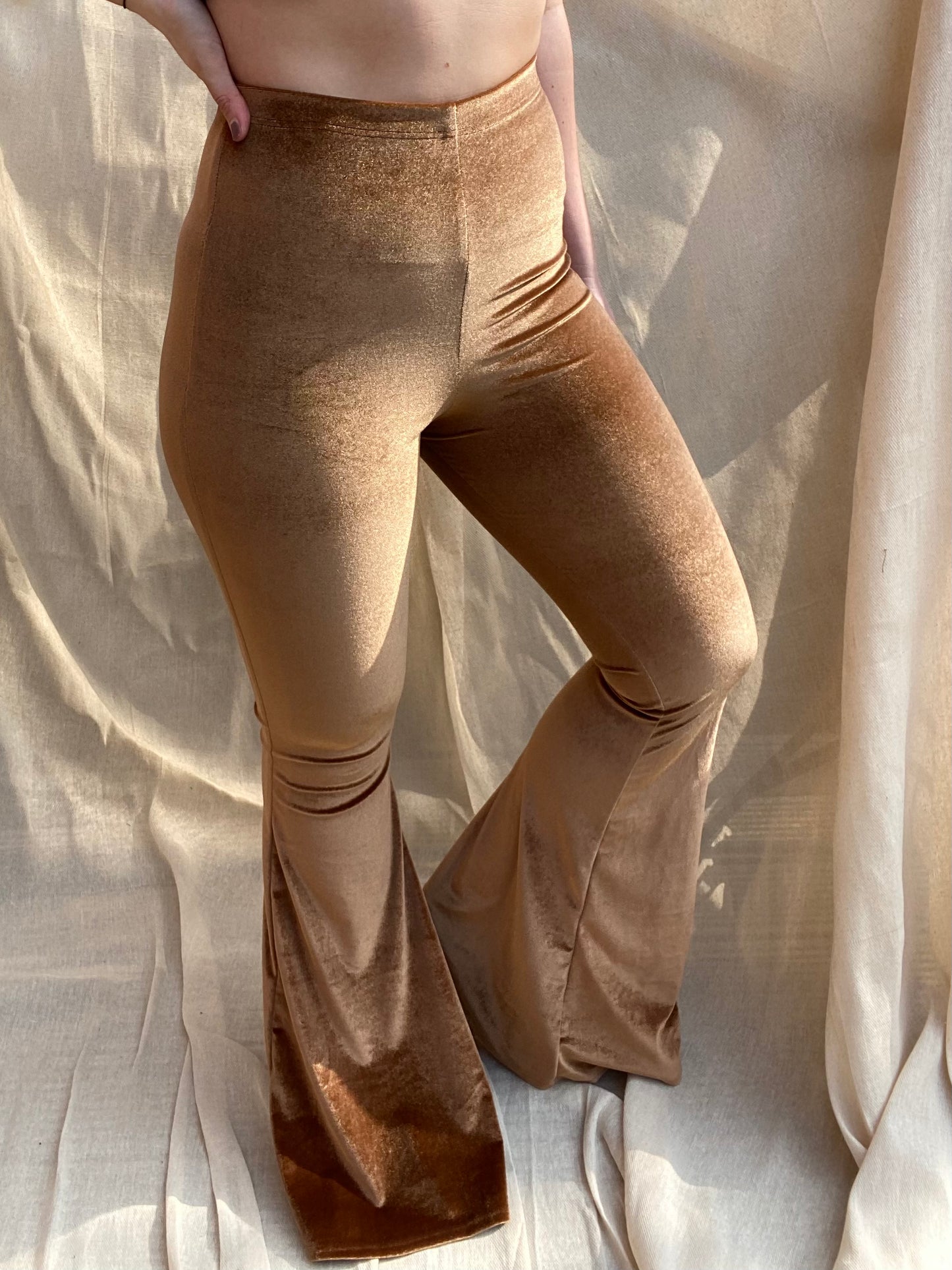 Flared Trousers - Bronze